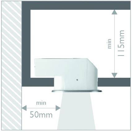 Philips 57955/48/16 - Kúpeľňové podhľadové svietidlo MYLIVING HUDDLE 1xE27/12W