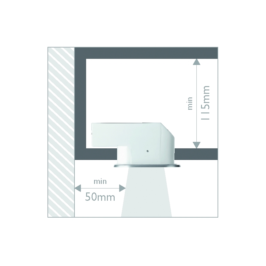 Philips 57955/48/16 - Kúpeľňové podhľadové svietidlo MYLIVING HUDDLE 1xE27/12W