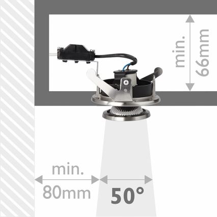 Philips 58215/17/16 - LED Kúpeľňové podhľadové svietidlo MYLIVING SAIPH 1xGU10/6W/230V