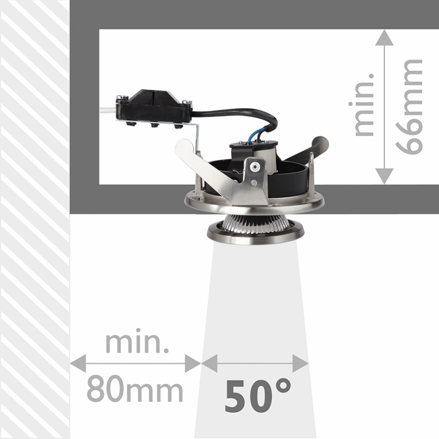 Philips 58215/17/16 - LED Kúpeľňové podhľadové svietidlo MYLIVING SAIPH 1xGU10/6W/230V