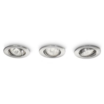 Philips 59463/17/PN - SET 3x Podhľadové svietidlo MYLIVING VIRGO GU10/35W/230V