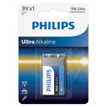 Philips 6LR61E1B/10 - Alkalická batéria 6LR61 ULTRA ALKALINE 9V 600mAh