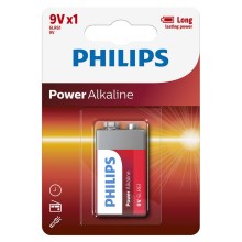 Philips 6LR61P1B/10 - Alkalická batéria 6LR61 POWER ALKALINE 9V 600mAh