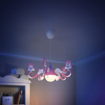 Philips 71757/28/16 - Detský luster DISNEY PRINCESS 1xE27/15W/230V