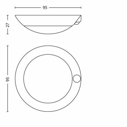Detské orientačné LED svietidlo  1xLED/0,06W/3V