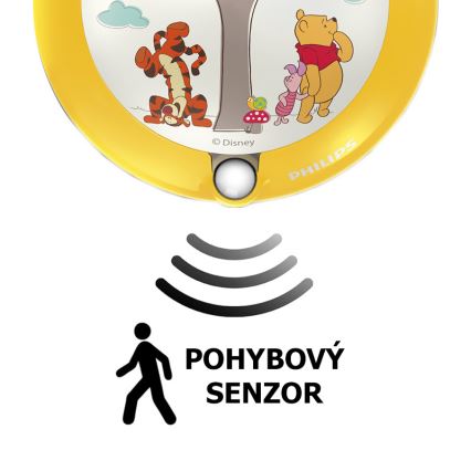 Philips 71765/34/16 - Dětské orientační LED svítidlo WINNIE THE POOH 1xLED/0,06W/3V