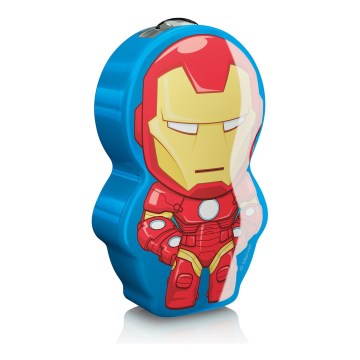 Philips 71767/35/16 - LED Detská baterka DISNEY IRON MAN 1xLED/0,3W/2xAAA