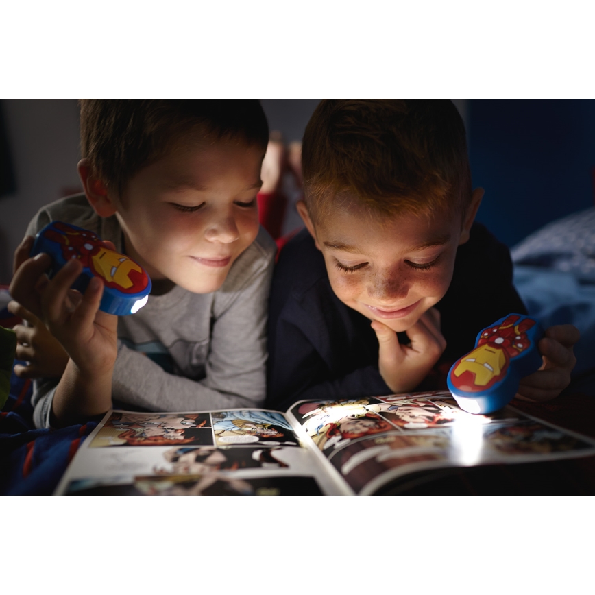 Philips 71767/35/16 - Detská batérka DISNEY IRON MAN LED/0,3W/2xAAA