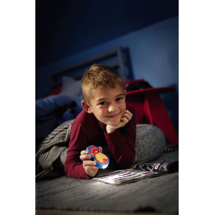 Philips 71767/35/16 - Detská batérka DISNEY IRON MAN 1xLED/0,3W/2xAAA