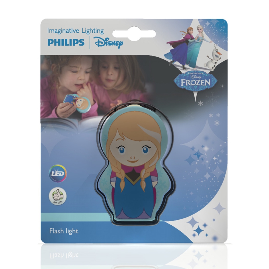 Philips 71767/36/16 - Detská batérka DISNEY ANNA LED/0,3W/2xAAA