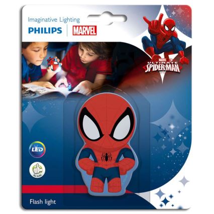 Philips 71767/40/16 - LED Detská baterka MARVEL SPIDER-MAN 1xLED/0,3W/2xAAA