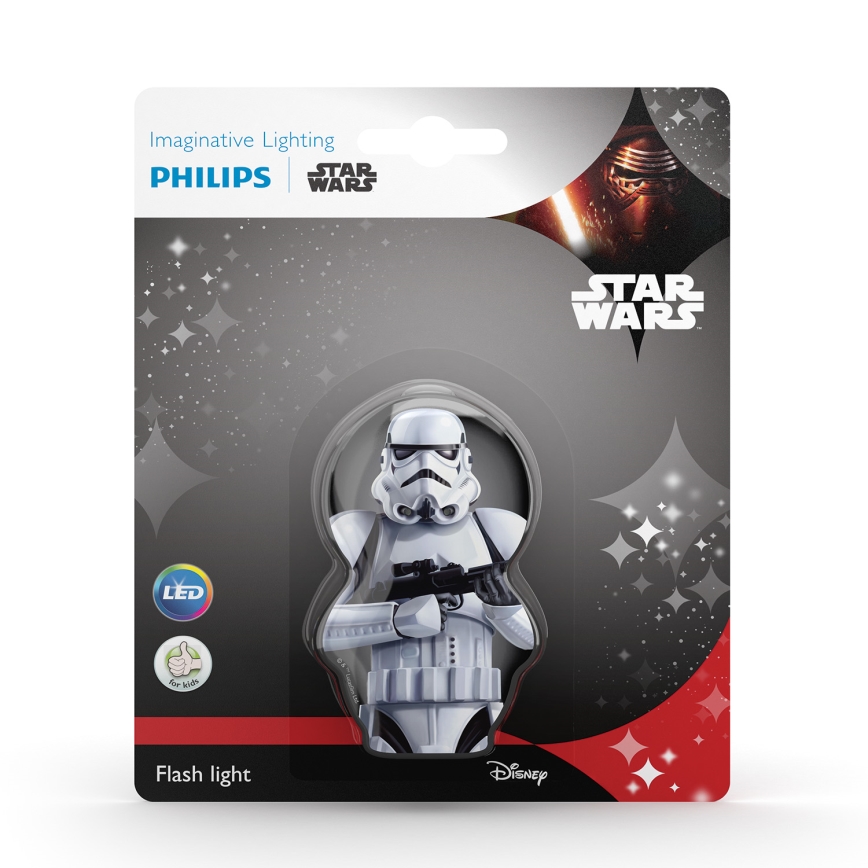 Philips 71767/97/16 - Detská batérka STAR WARS STORMTROOPER LED/0,3W