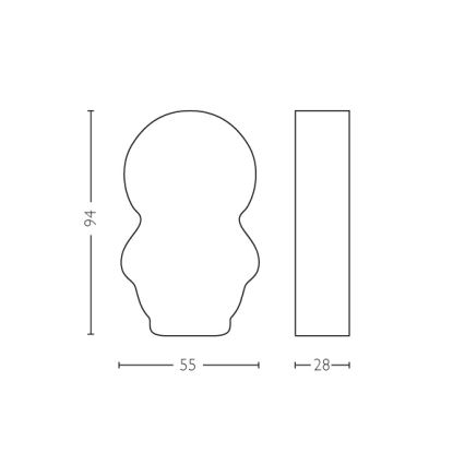 Philips 71767/98/16 - Detská batérka STAR WARS DARTH VADER LED/0,3W