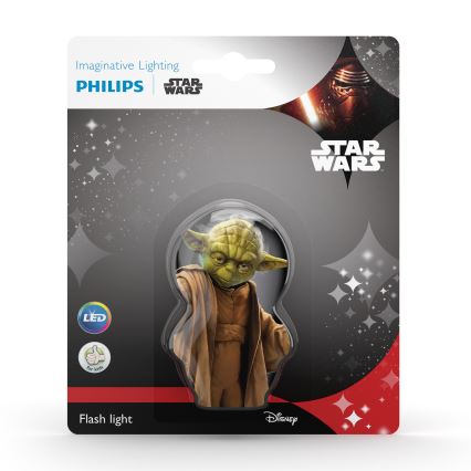 Philips 71767/99/16 - Detská batérka STAR WARS YODA LED/0,3W