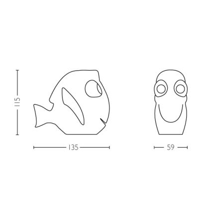 Detská lampička LED/2xAAA