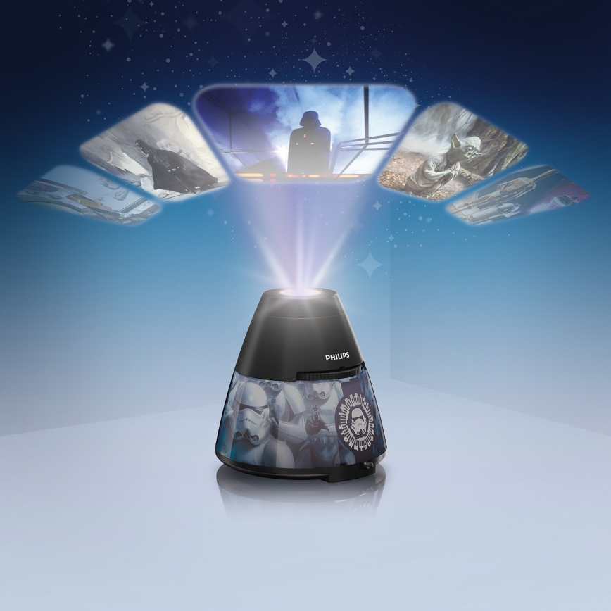 Philips 71769/99/16 - Detský projektor STAR WARS LED/0,1W/3xAA