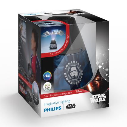 Philips 71769/99/16 - Detský projektor STAR WARS LED/0,1W/3xAA