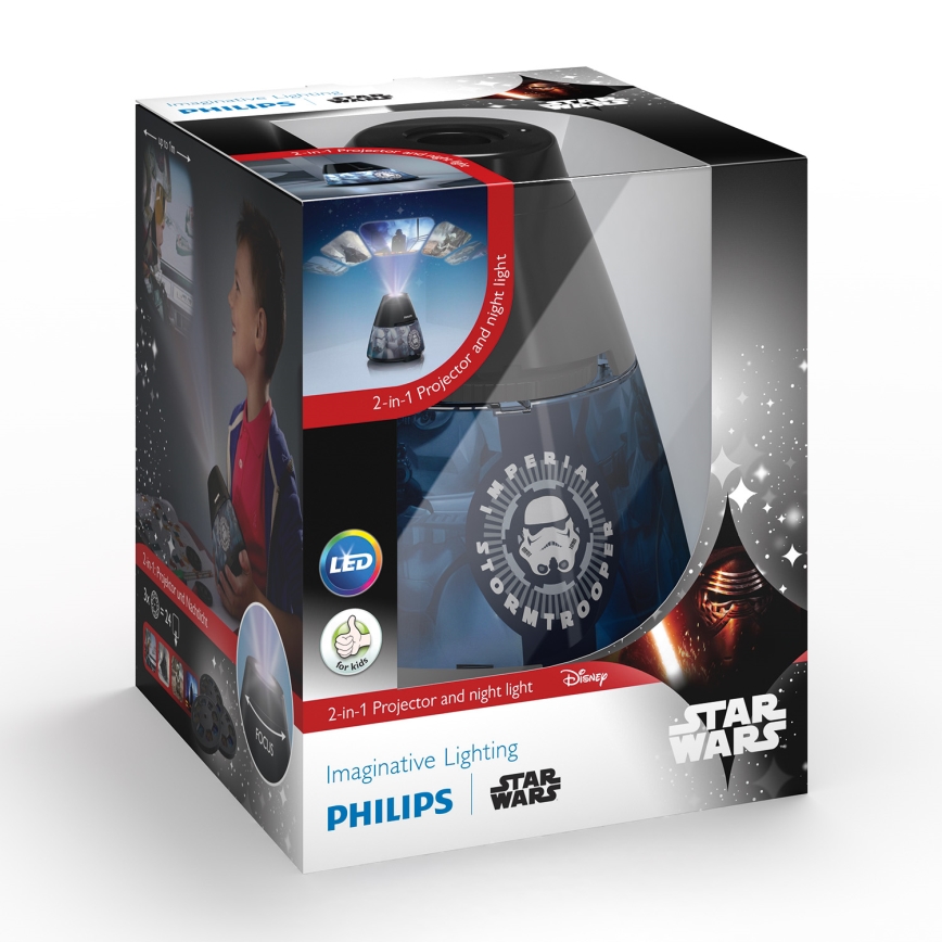Philips 71769/99/16 - Detský projektor STAR WARS LED/0,1W/3xAA