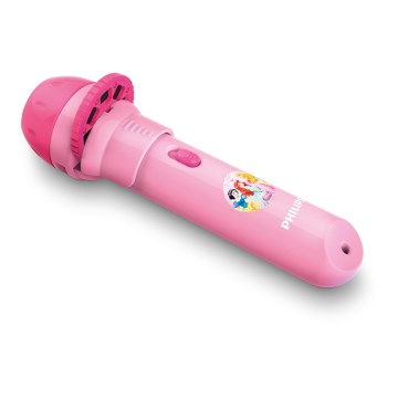 Philips 71788/28/16 - LED Detská baterka a projektor DISNEY PRINCESS LED/3xLR44