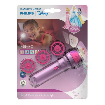 Philips 71788/28/16 - Detský projektor DISNEY PRINCESS LED/3xLR44