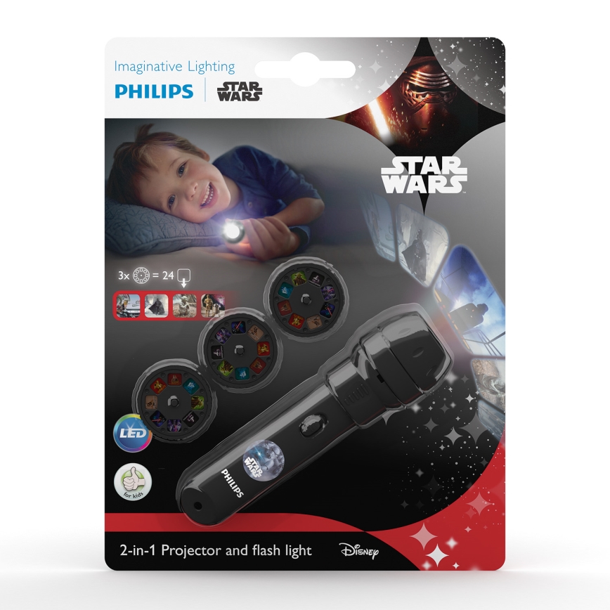 Philips 71788/99/16 - Detský projektor STAR WARS LED/3xLR44