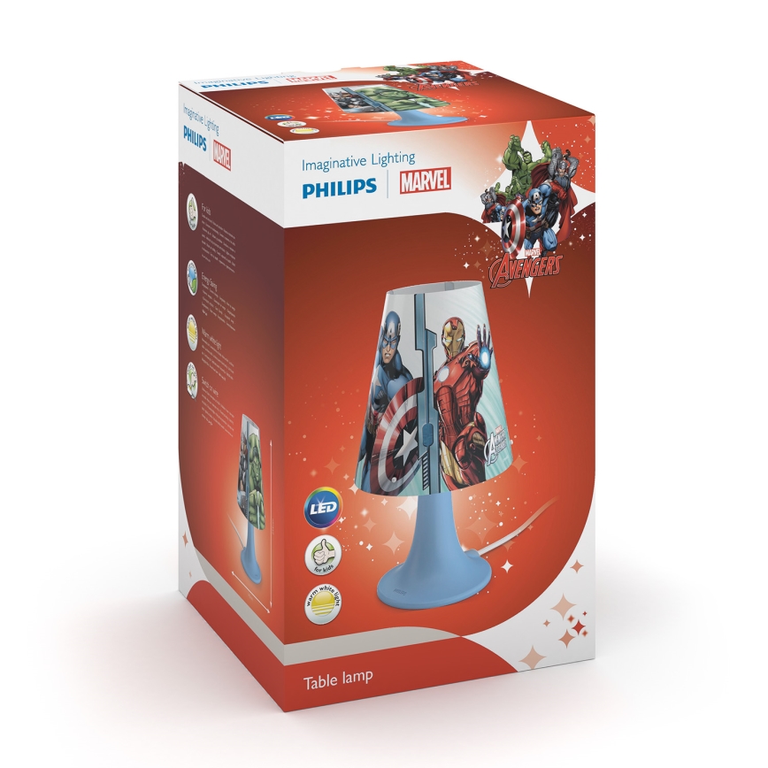 Philips 71795/36/16 - Detská stolná lampa AVENGERS LED/2,3W/230V