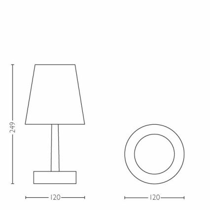 Philips - LED Detská stolná lampa 1xLED/0,6W/3xAA