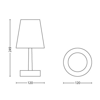 Philips 71888/30/16 - Detská stolná lampa STAR WARS SPACESHIPS 1xLED/0,57W/3xAA