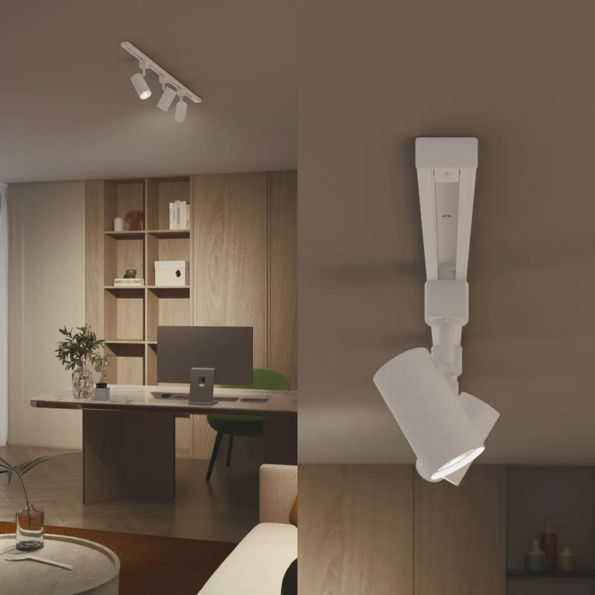 Philips - bodové svietidlo do lištového systému EASYLINK 3xGU10/7W/230V 1m biele