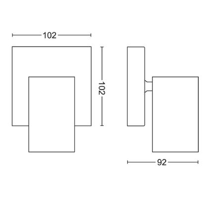 Philips - Bodové svietidlo KOSIPO 1xGU10/5,5W/230V biela