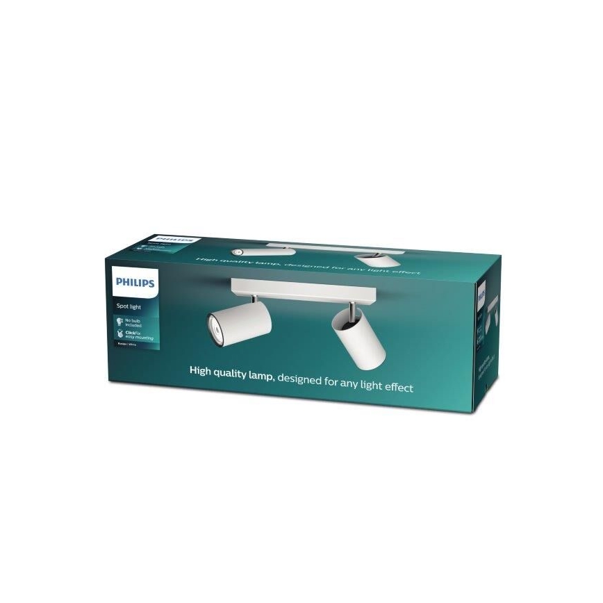 Philips - Bodové svietidlo KOSIPO 2xGU10/5,5W/230V biela
