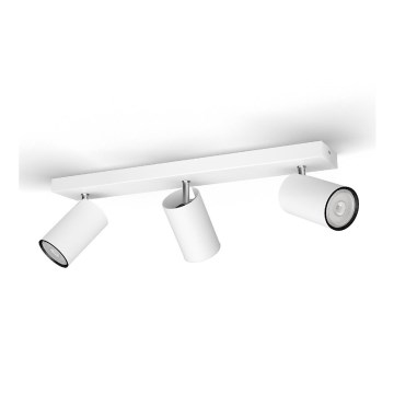 Philips - Bodové svietidlo KOSIPO 3xGU10/5,5W/230V biela