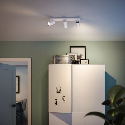Philips - Bodové svietidlo KOSIPO 3xGU10/5,5W/230V biela