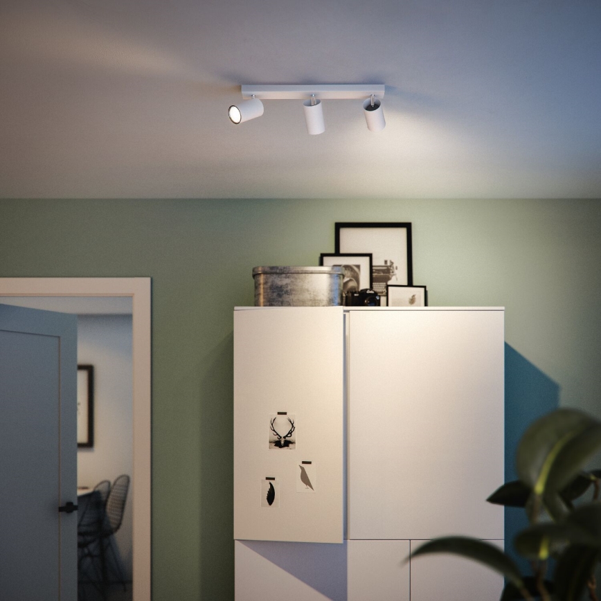Philips - Bodové svietidlo KOSIPO 3xGU10/5,5W/230V biela
