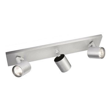 Philips - Bodové svietidlo matný chróm 3xGU10/20W/230V