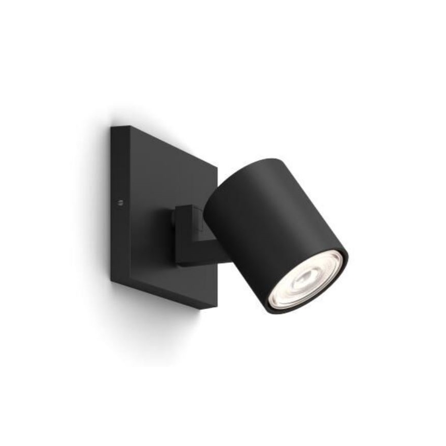 Philips - Bodové svietidlo RUNNER 1xGU10/20W/230V čierna