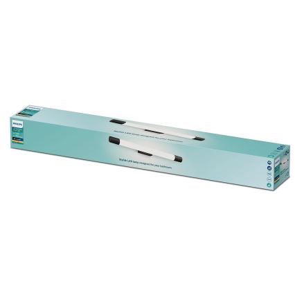 Philips - Kúpeľňové osvetlenie zrkadla ROVER LED/10W/230V IP44 čierna