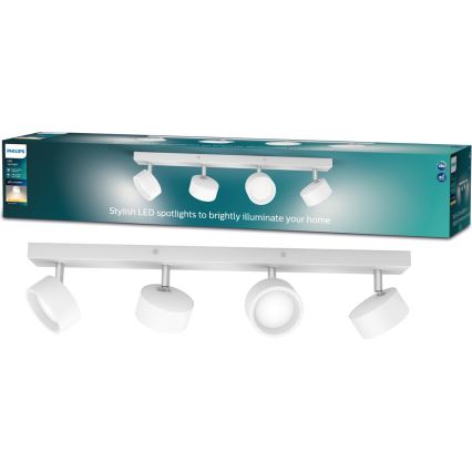 Philips - LED Bodové svietidlo 4xLED/5,5W/230V biela