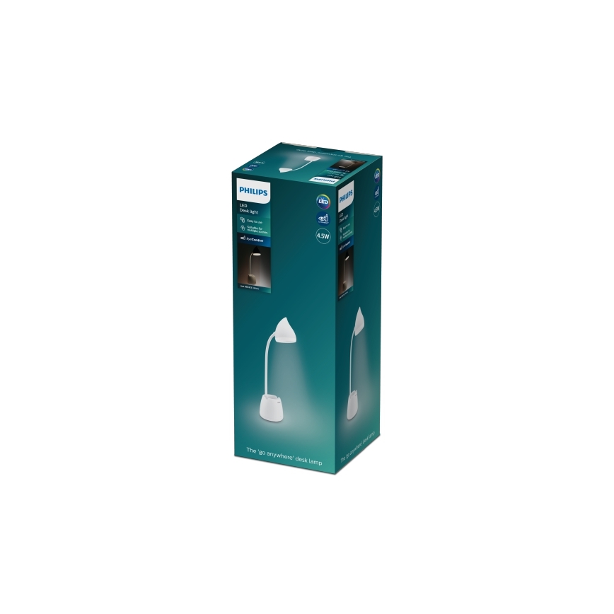 Philips - LED Stmievateľná dotyková stolná lampa HAT LED/4,5W/5V 3000/4000/5700K CRI 90