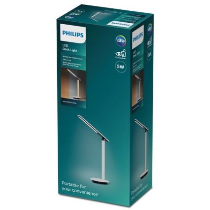 Philips - LED Stmievateľná dotyková stolná lampa IVORY LED/5W/5V 2700/3600/5000K CRI 90