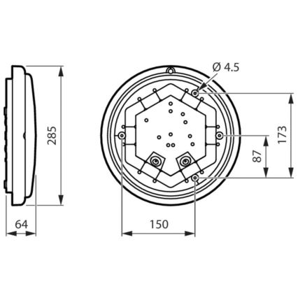 Philips - LED Kúpeľňové nástenné svietidlo LEDINAIRE LED/11W/230V 3000K IP65