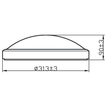 Philips - LED Kúpeľňové stropné svietidlo BALANCE LED/17W/230V IP44