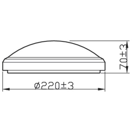 Philips - LED Kúpelňové stropné svietidlo DORIS LED/6W/230V 4000K IP54