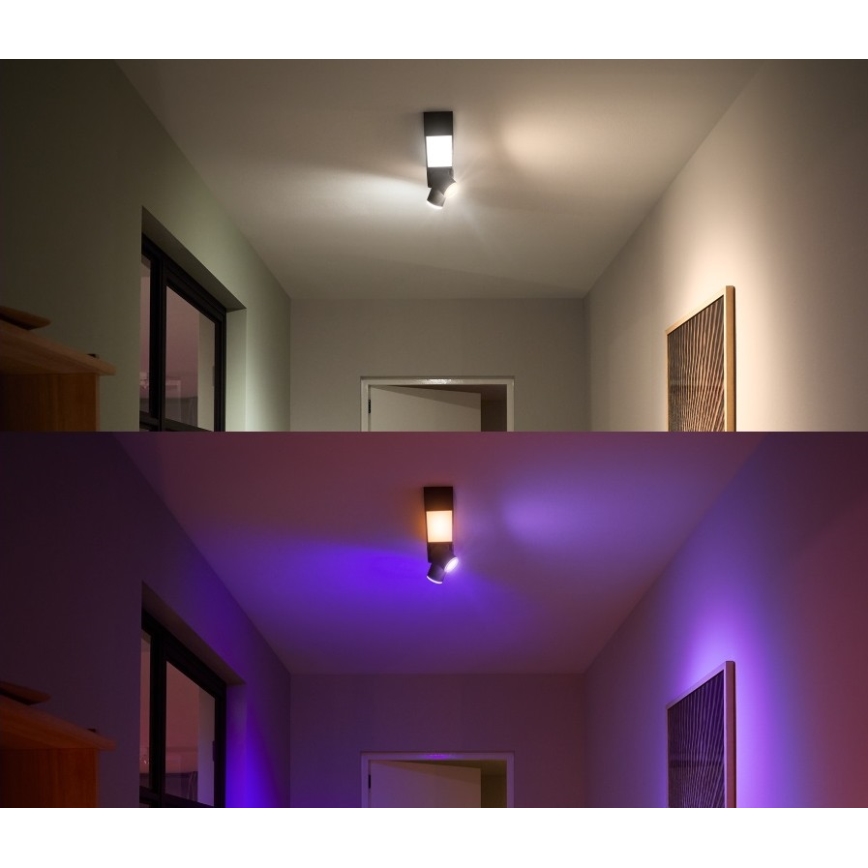 Philips - LED RGBW Stmievateľné bodové svietidlo Hue CENTRIS LED/11W/230V + 2xGU10/5,7W
