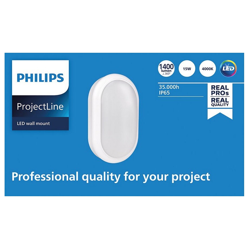 Philips - LED Nástenné svietidlo PROJECTLINE LED/15W/230V IP65