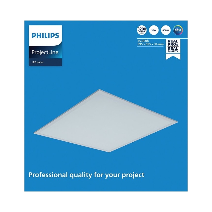 Philips - LED Panel podhľadový PROJECTLINE LED/36W/230V 59,5x59,5 cm