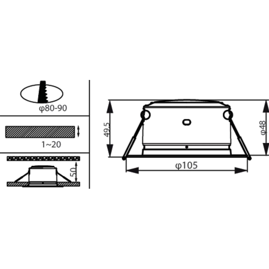 Philips - LED Podhľadové svietidlo LED/2,2W/230V 3000K