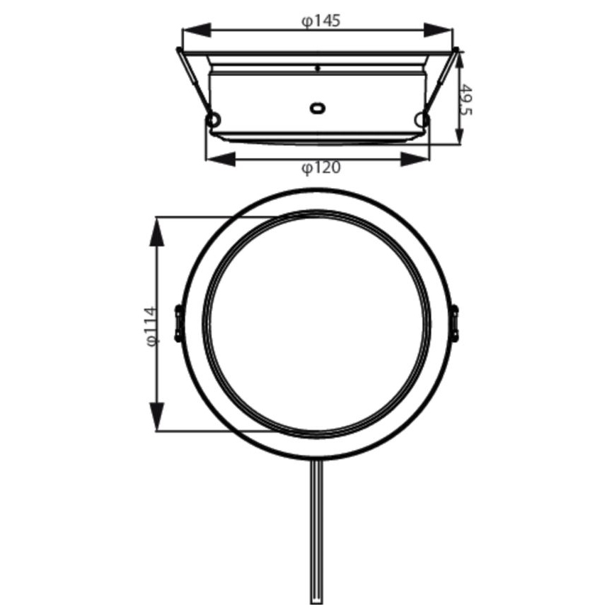 Philips - LED Podhľadové svietidlo LED/4,8W/230V 3000K