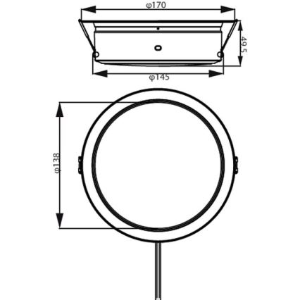 Philips - LED Podhľadové svietidlo LED/6,5W/230V 3000K