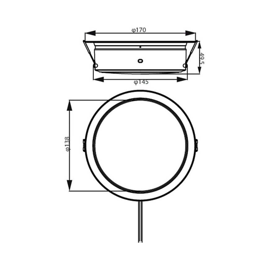 Philips - LED Podhľadové svietidlo LED/6,5W/230V 4000K